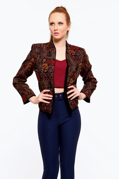 Embroidery Floral Blazer