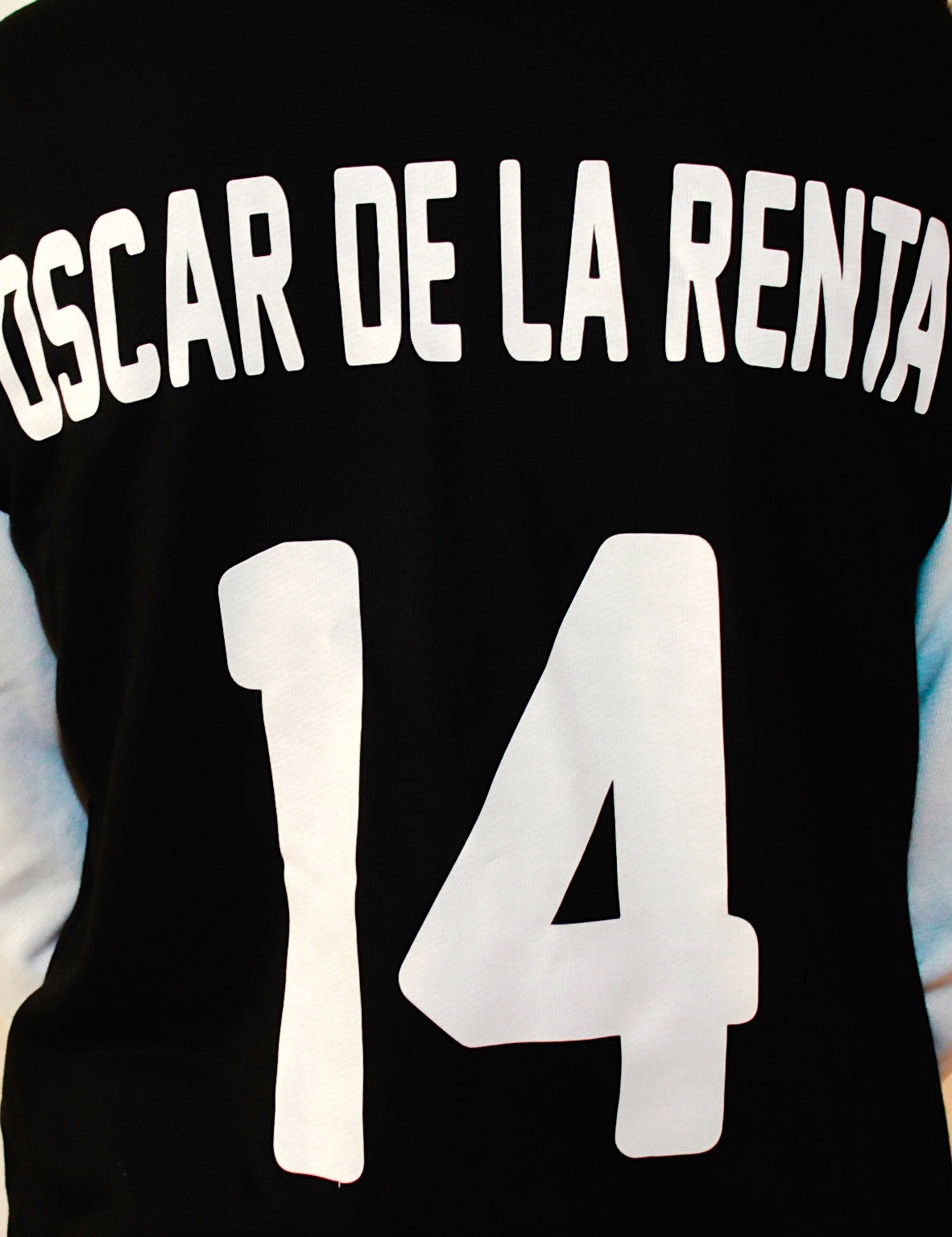 Designer Print Lettermen Jacket "Oscar De La Renta"